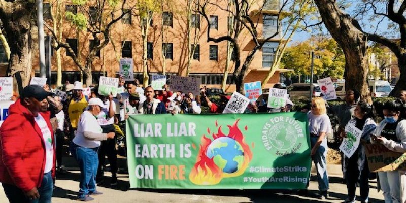 Climate justice coalition marches to Ramaphosa’s office