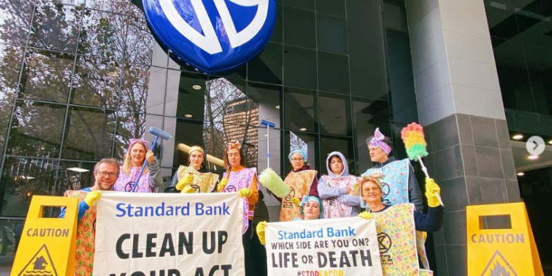 STANDARD BANK “Clean up your act! Stop funding our destruction!”